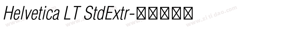 Helvetica LT StdExtr字体转换
